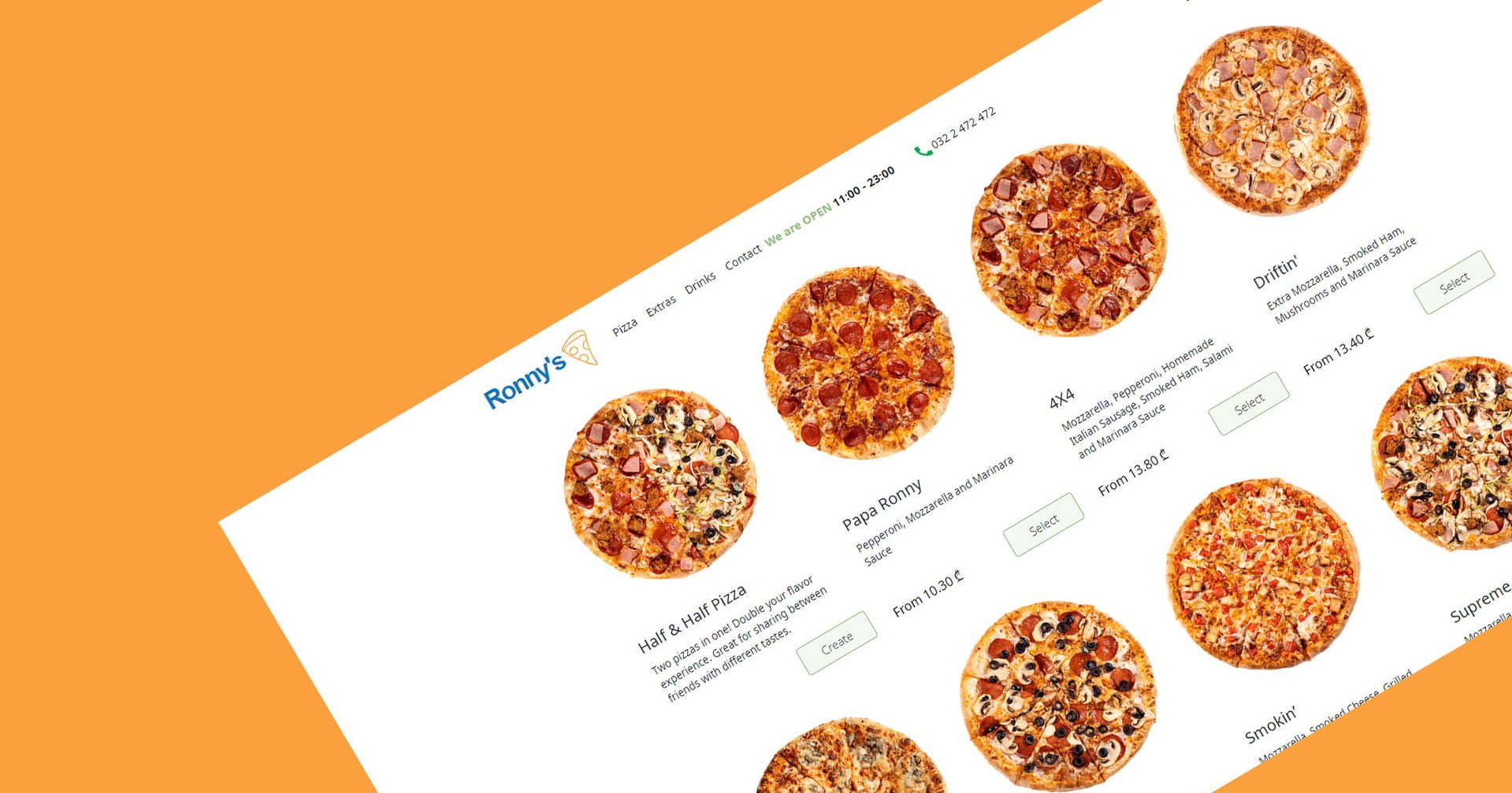 webertela.online - Ronnys Pizza